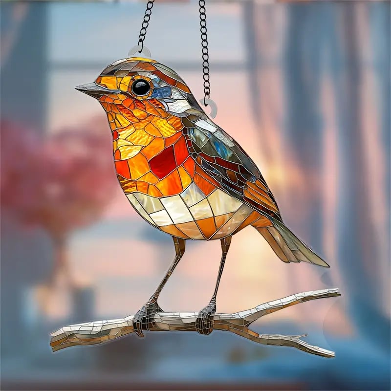 🔥Last Day 49% OFF🎁Handmade Robin Suncatcher Hanging Ornament