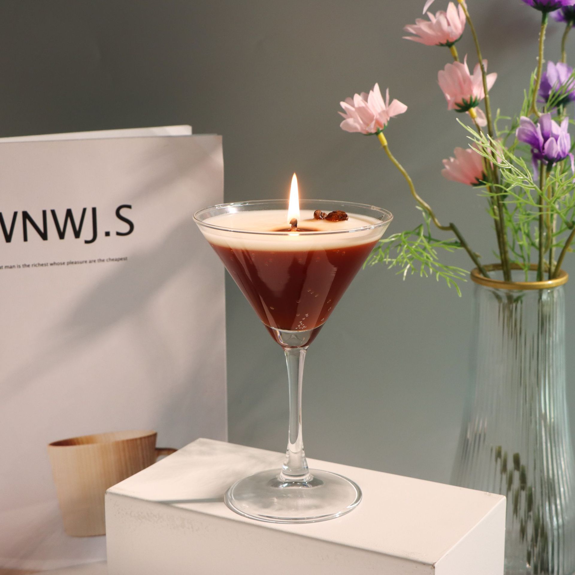🔥 Limited Time Offer – 50% OFF! Italian coffee scented candle Valentine's Day gift, romantic atmosphere scented candle
