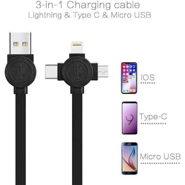 🔥(Early Mother's Day Sale - 50% OFF)2023 Upgrade 3-in-1 Data Cable Phone Stand-Buy 4 Get Extra 20% OFF