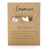 <strong>Handmade</strong> Natural Gemstone Zodiac Silver Necklace - <strong>Last Day Clearance Sale 70% OFF</strong>