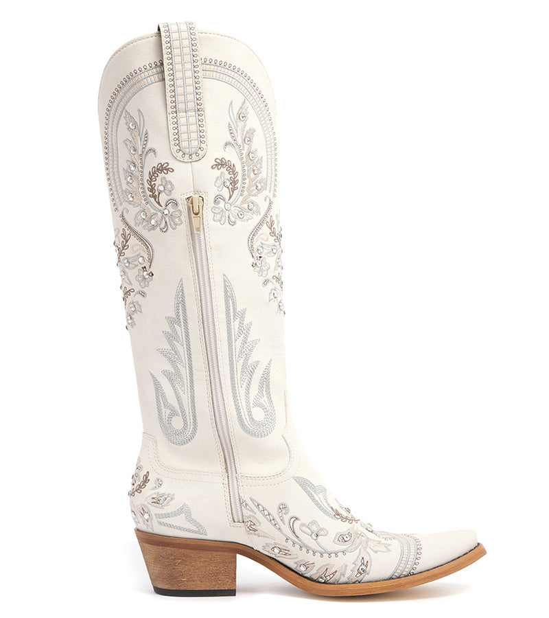 Embroidered Rhinestone Cowgirl Boots