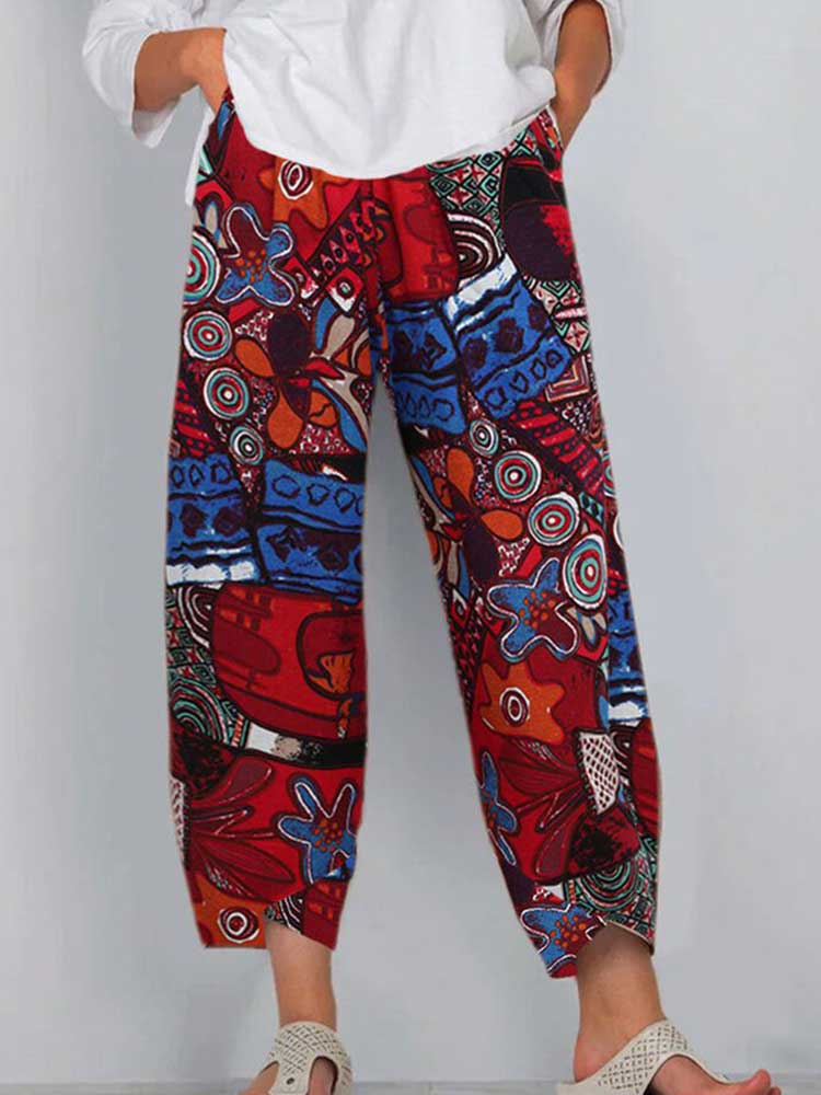 Women Printed Casual Pants