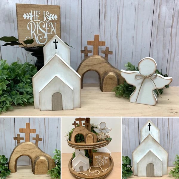 (🎉Last Day Promotion 50% OFF) 💕Handmade Jesus Tomb-Easter Bundle Kit NO TRAY