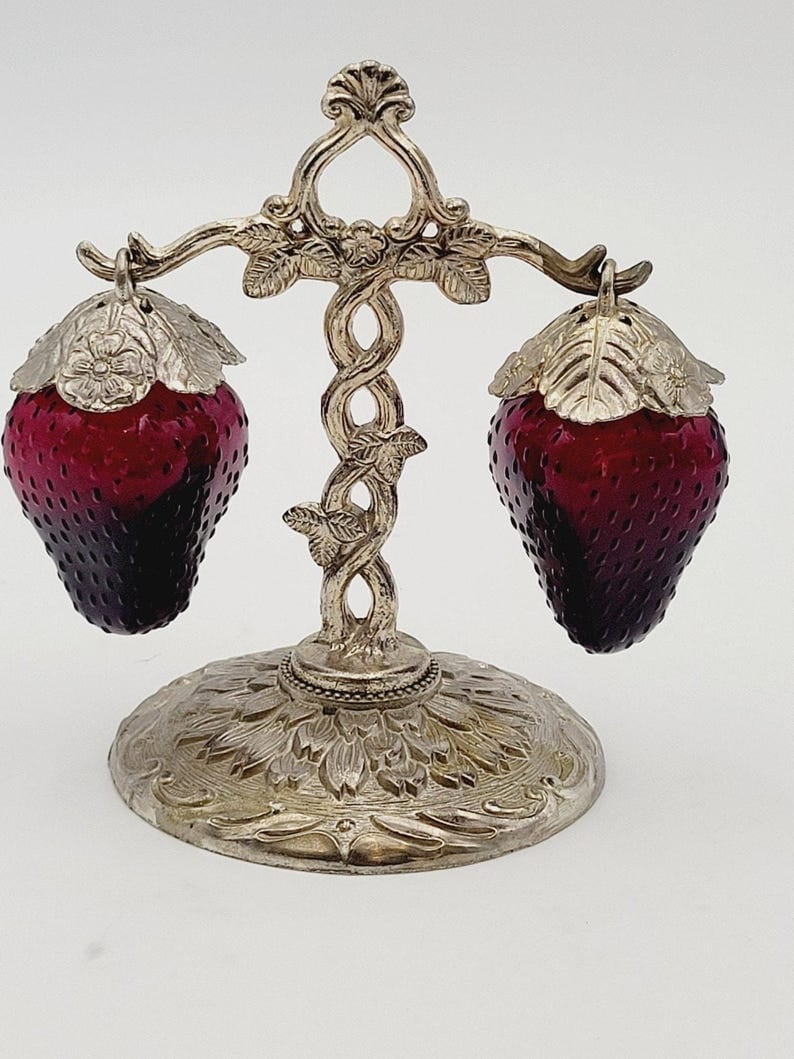 Strawberry-Shaped Seasoning Bottles -  Functional Kitchen Artistry