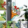 🔥Last day 65% OFF-😻Handmade Stain Cat Suncatcher For Window(BUY MORE SAVE MORE)