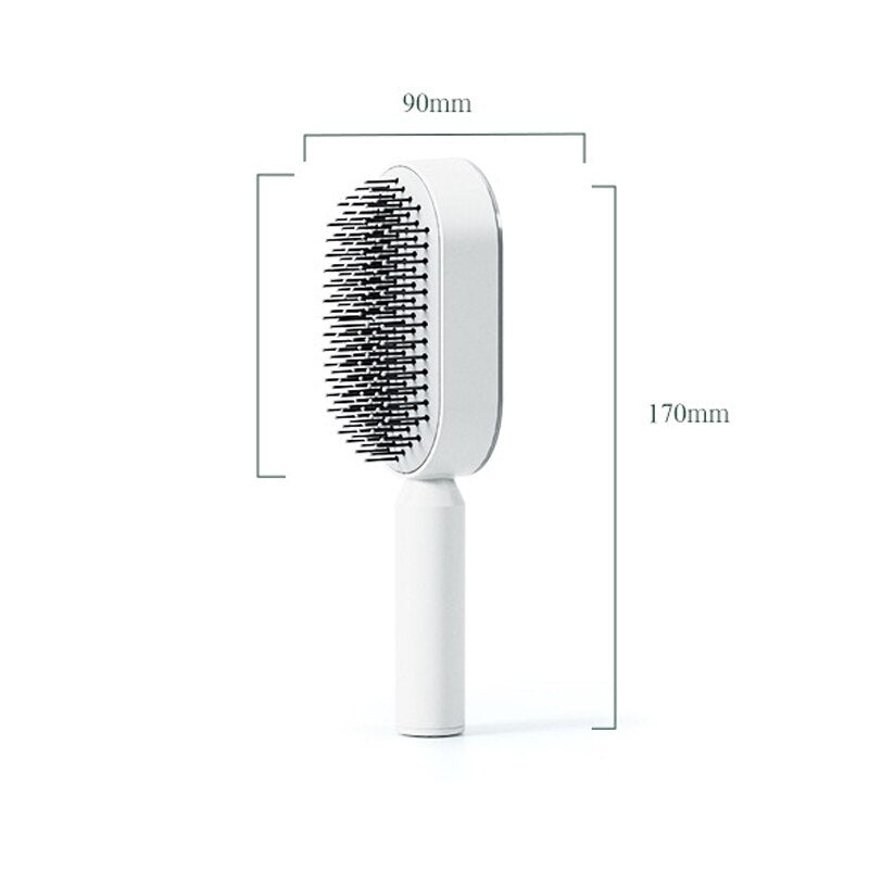 (🔥 HOT SALE PROMOTION) Self Cleaning Push Brush 👩 (BUY 2 GET 10% off & FREE SHIPPING📦)