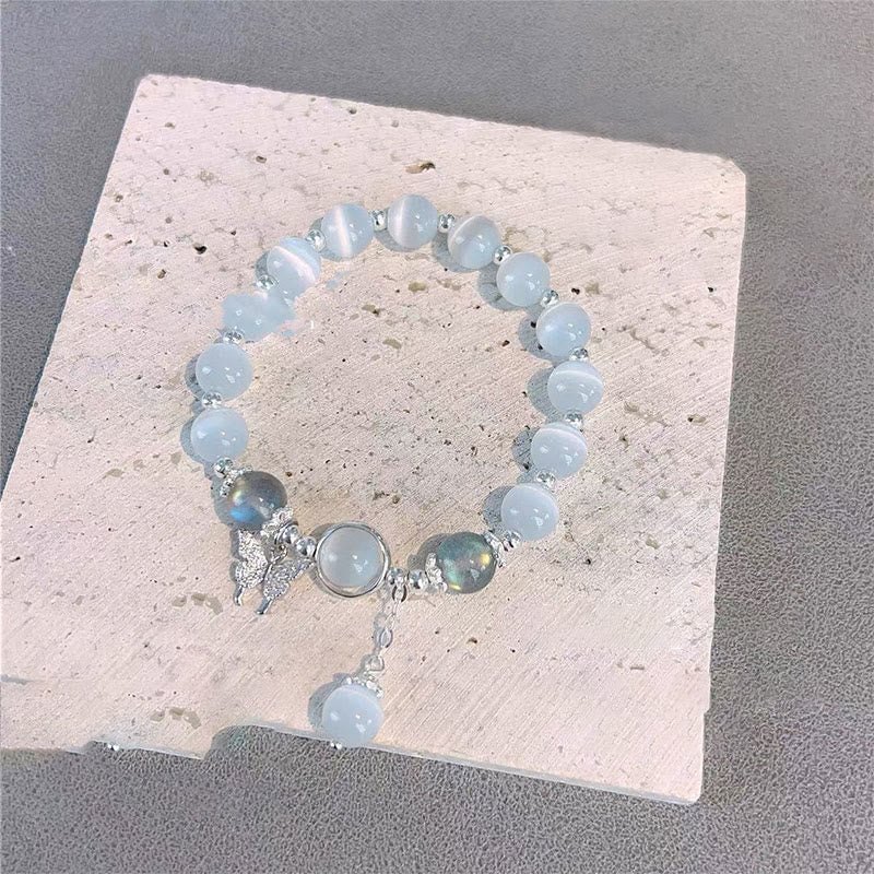 🥳Bring Positive Energy Butterfly Cat's Eye Chrysoberyl Bracelet