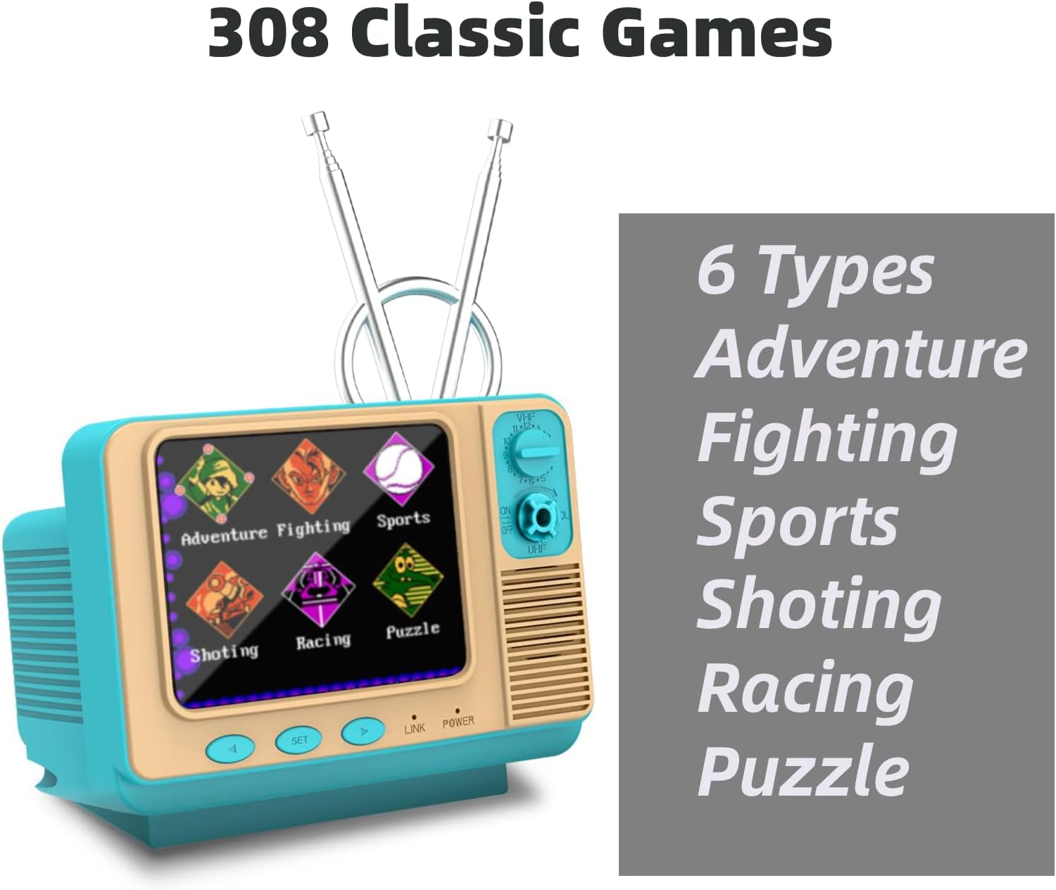 🔥Last Day 50% OFF - Mini TV Style 3.0-inch Screen Video Games Player