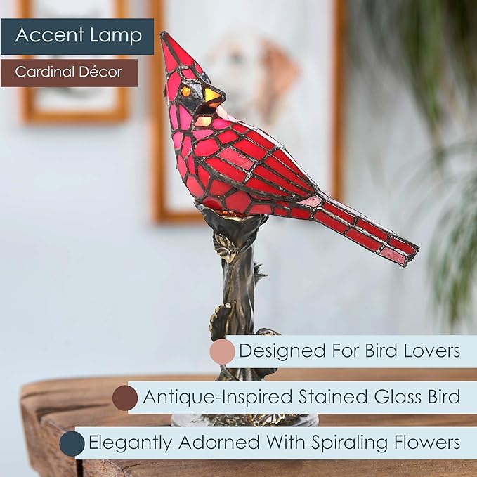 🔥Hot Sale 50% Off🐦Stained glass bird table lamp