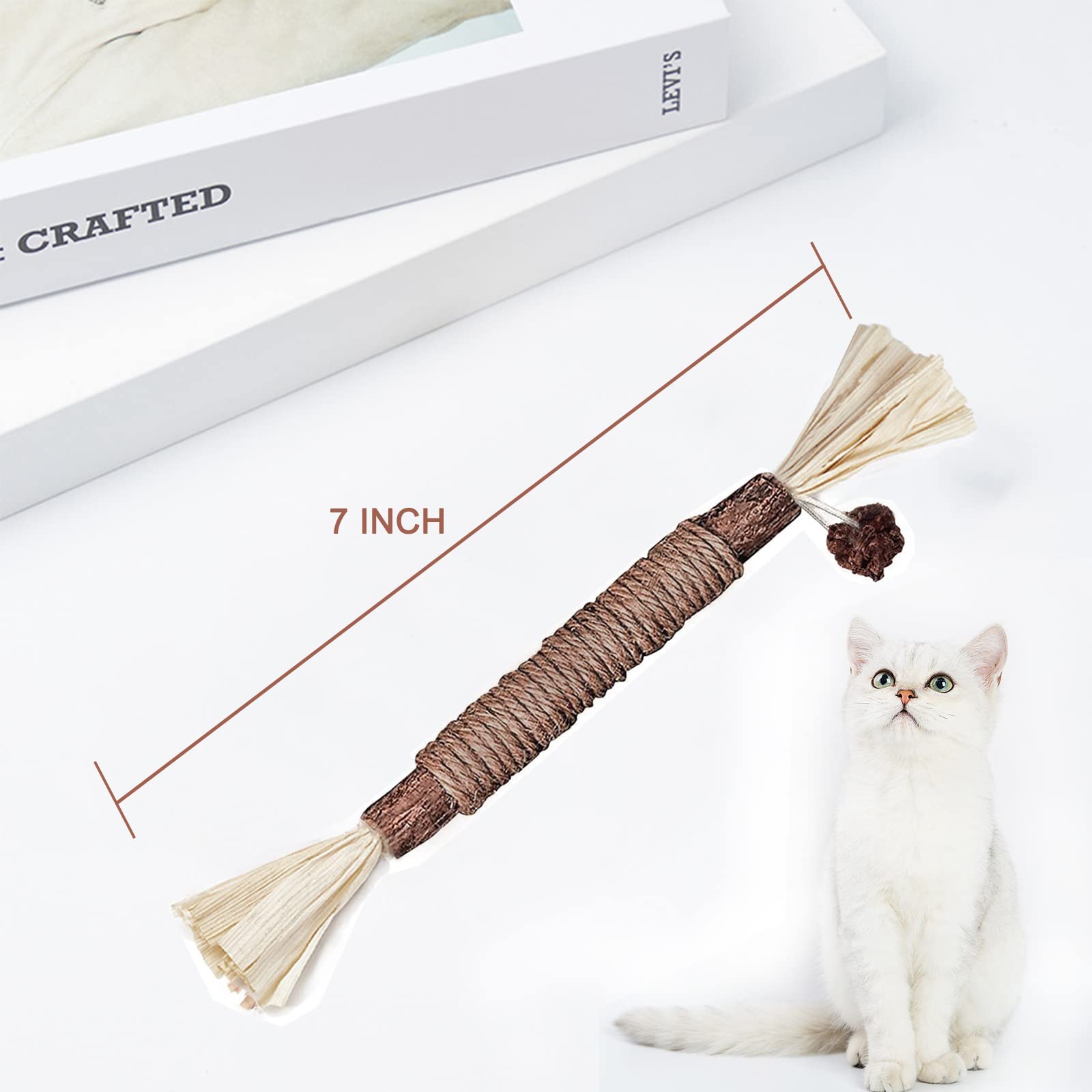 (🔥Early Christmas Sale - 50%OFF) Natural Silvervine Stick Cat Chew Toy- BUY 3 GET 2 FREE TODAY!