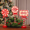 🔥Hot Sale 49% OFF🔥-Christmas street sign STOP decorative lights