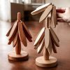 🔥Last Day Promotion - 60% OFF🎁🎄Wooden Tree Art Coasters Set