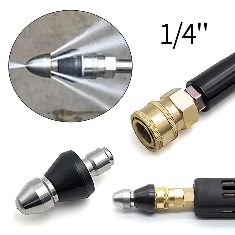 🔥Limited Time Sale 48% OFF🎉Sewer Cleaning Tool High-pressure Nozzle(Buy 2 Free Shipping)