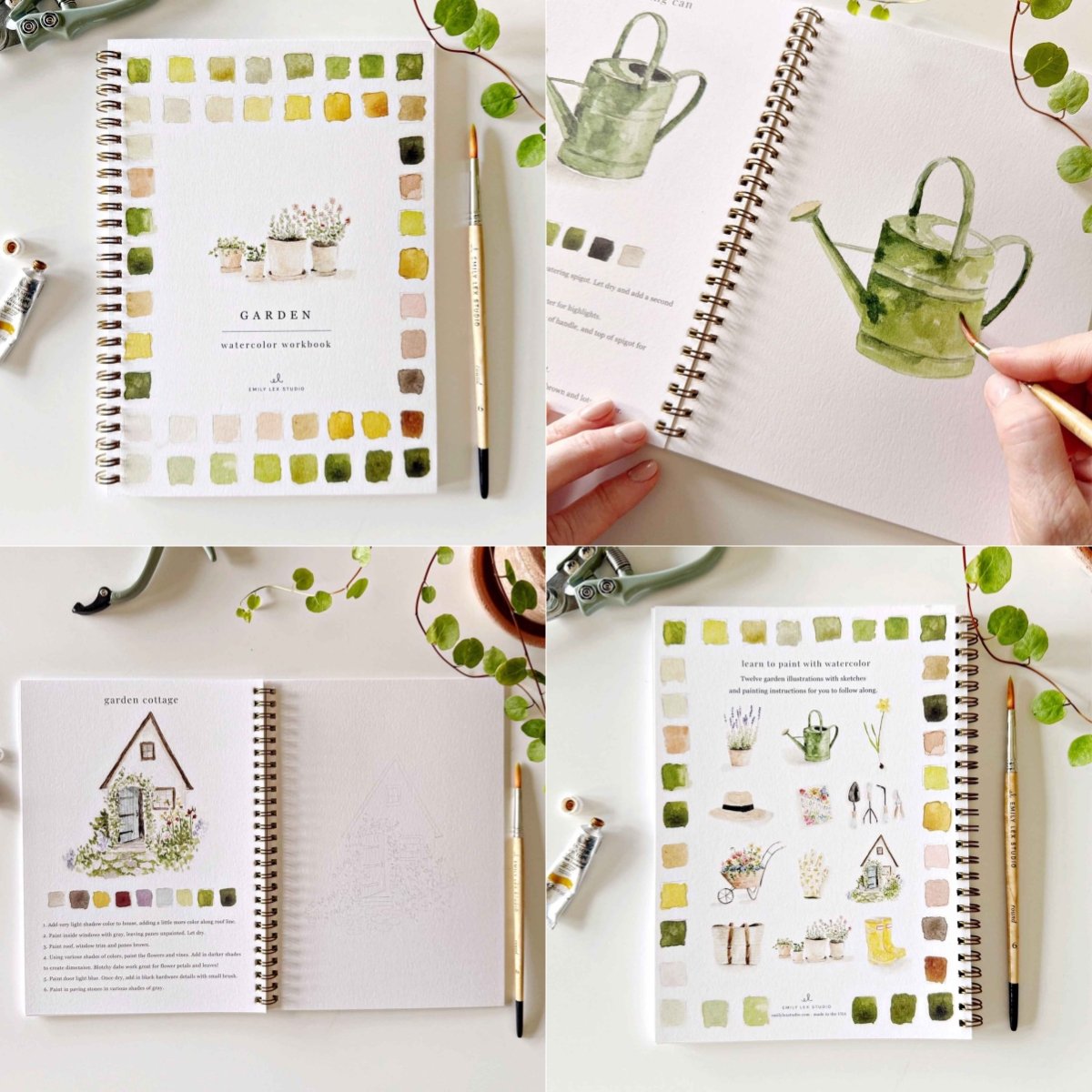 🖼️Beginner-Friendly💕 Watercolor Workbook