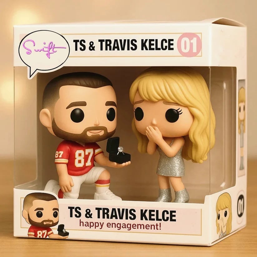 TS & Travis Kelce's Engagement Anniversary Doll