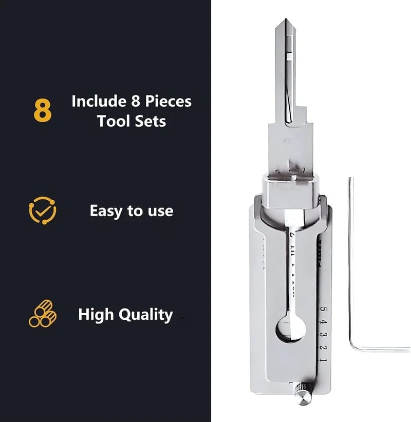 🔥(Last Day Promotion - 49% OFF) Stainless Steel Master Key Decoder, BUY 2 FREE SHIPPING