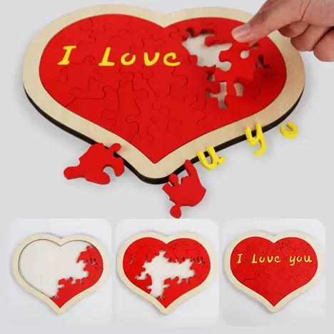 💖Valentine's Day Sale - 50%🎁 Heart Shape Puzzle|Say I Love You in 100 Languages