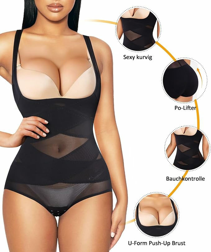 ⏰Letzter Tag 49 % RABATT🔥Shapewear-Bodysuit mit hoher Taille