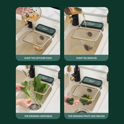 🎁Last day promotion 50% OFF-Kitchen Residue Filter Screen Holder(🔥Includes 50 nets)