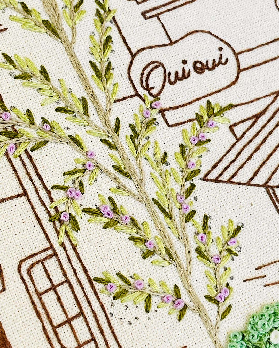 💚Handwoven Rue de Provence Hand Embroidery Kit