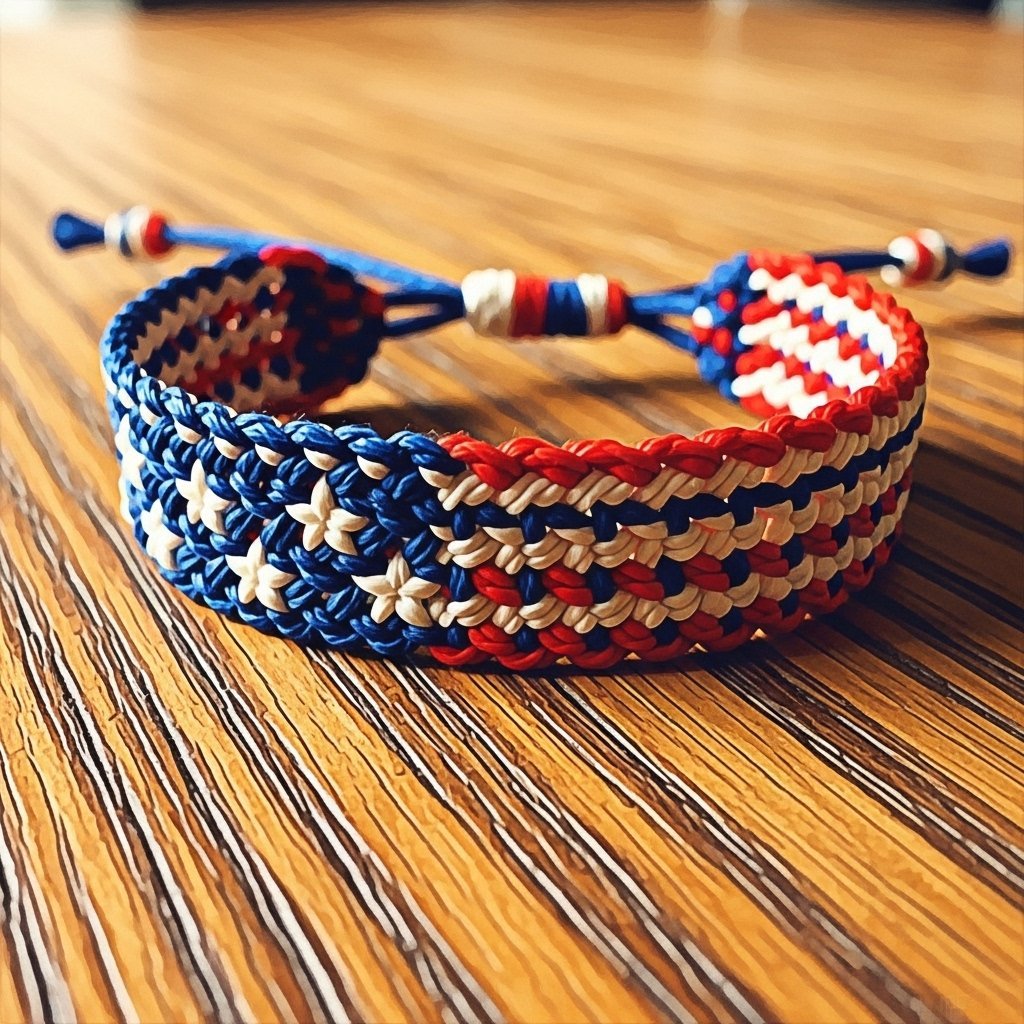 USA Pride Woven Bracelet