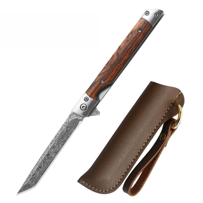 (🔥Last Day Promotion - 50%OFF) Damascus Outdoor Folding Knife - Buy 2 Free Shipping