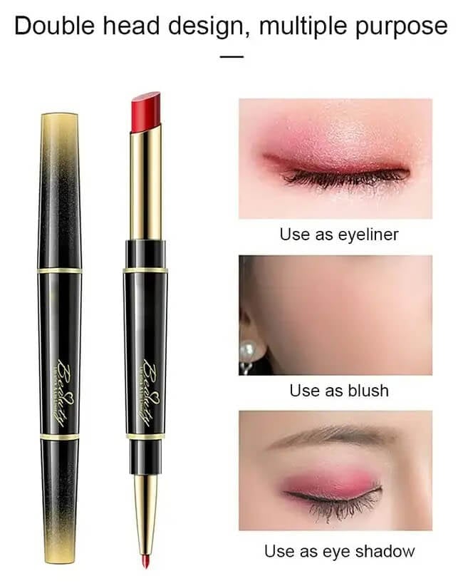 🔥Double ended lipstick Automatic Lip Liner Matte Waterproof Non-fading Non-stick Lipstick