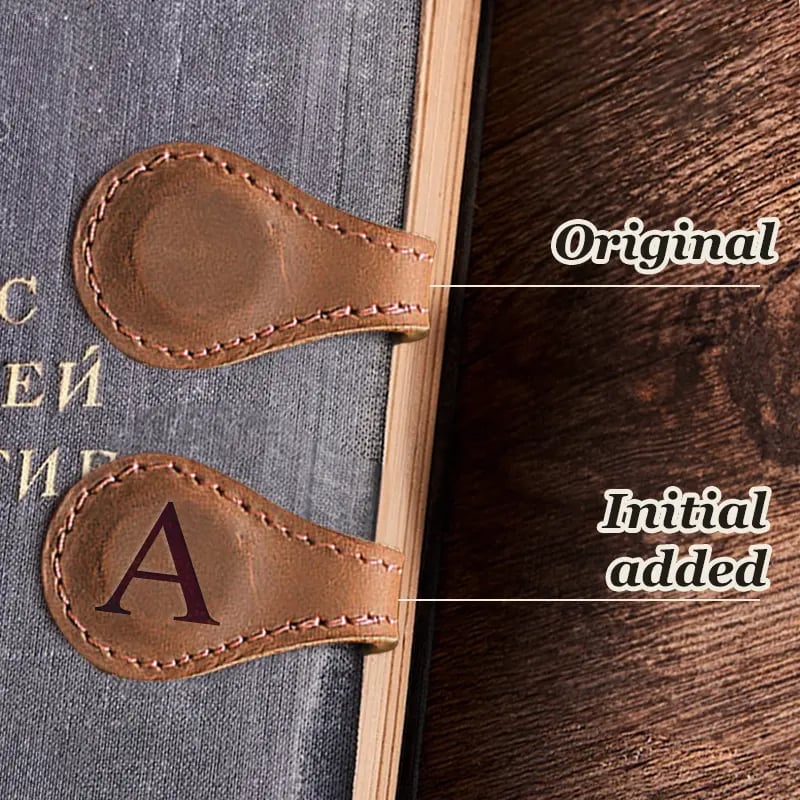 Last Day Promotion 70% OFF - 🔥Personalized Magnetic Leather Bookmark