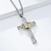✝️100% Handmade Crown Of Thorns Cross Necklace