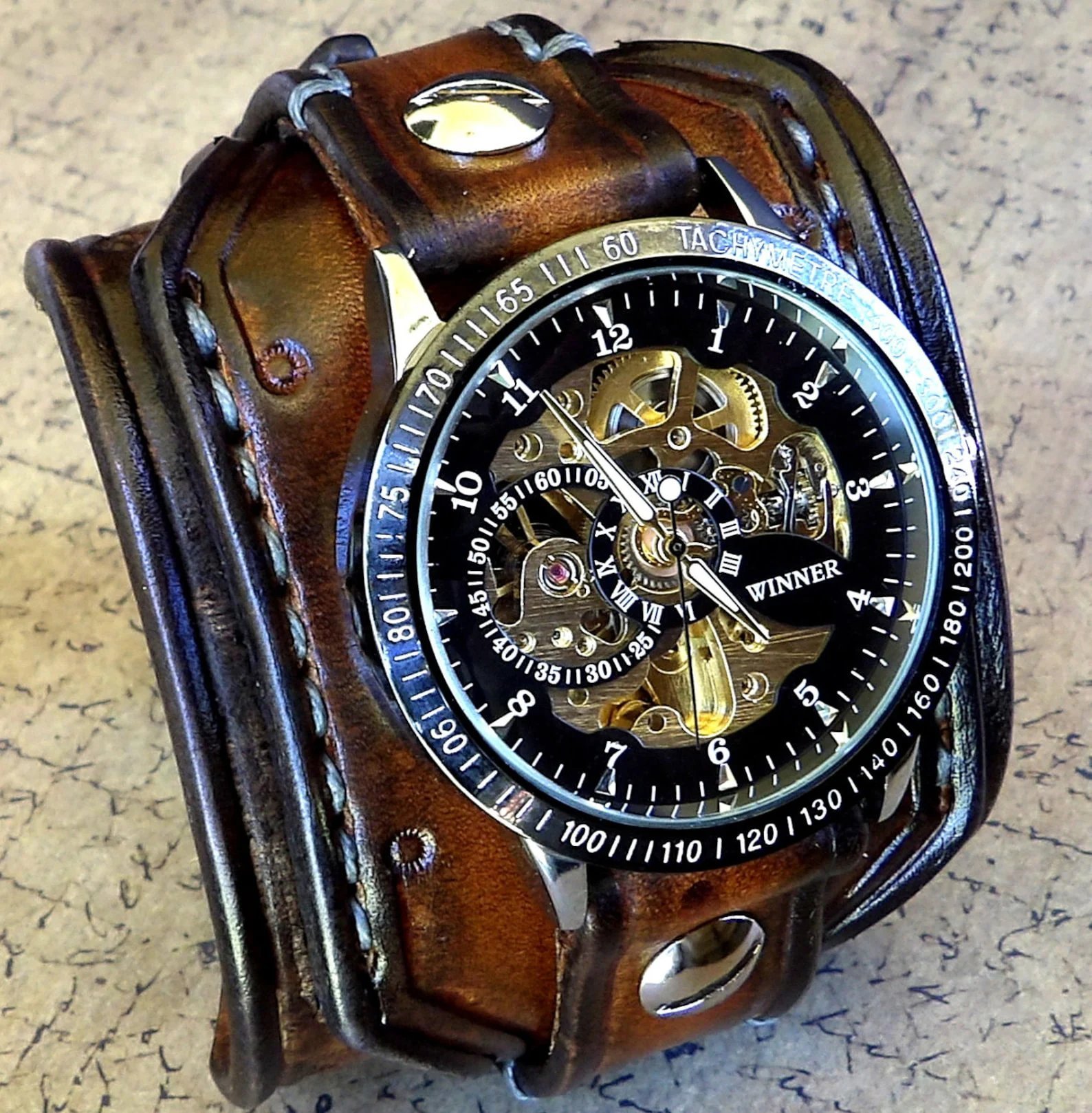 Men's Steampunk Waterproof Wrist Watch - Free Shipping Today