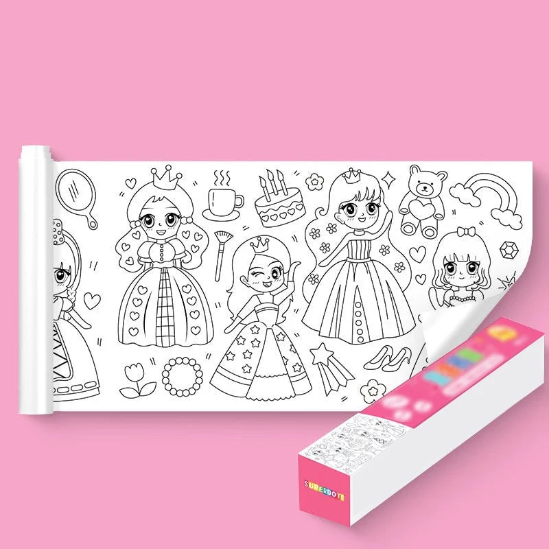 (🎄Christmas Hot Sale - 48%OFF) Children's Drawing Roll( Giveaway: Crayons), BUY 2 FREE SHIPPING