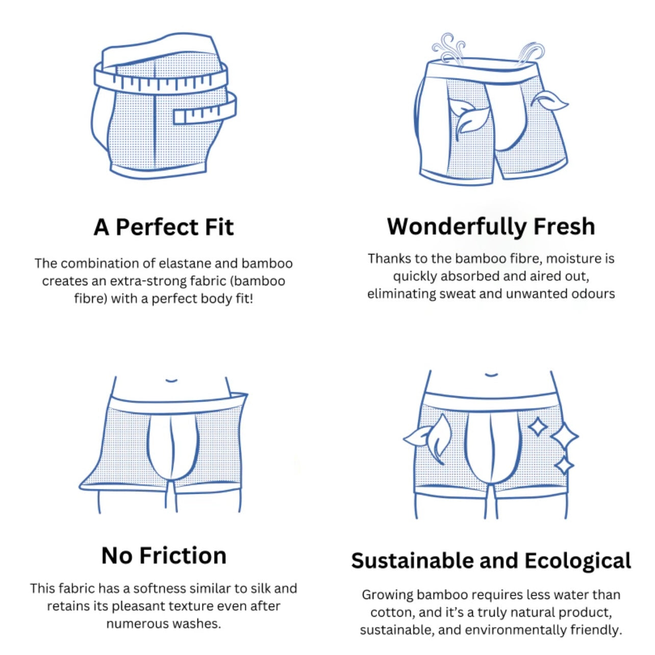 Buy 2 Get 3 Free&Free Shipping🔥Bamboo Fibre Boxers- Unmatched Comfort