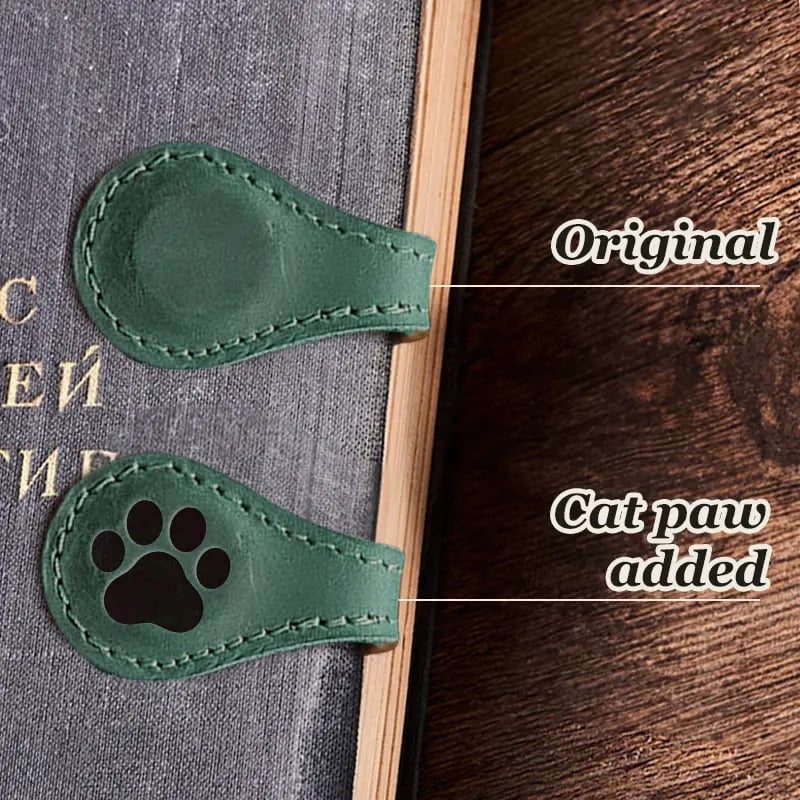 Last Day Promotion 70% OFF - 🔥Personalized Magnetic Leather Bookmark