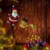 🎅 Christmas Solar Watering Can Light with Santa Decoration