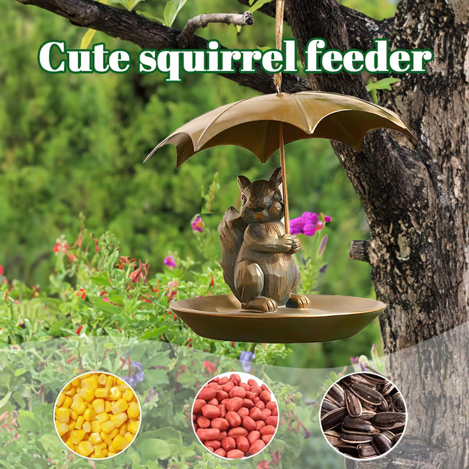 Father's Day Sale 50% Off🐦Girl Next Door Animal Bird Feeder with Umbrella