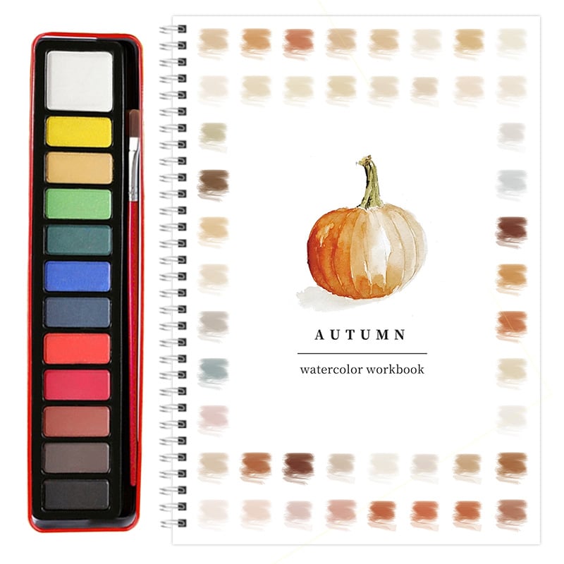 🎁Last Day Promotion 70% OFF💕 Watercolor Workbook🖼️Beginner-Friendly