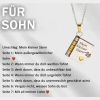 🎁💗Meine kleine Stern-Buch-Kette für Tochter & Sohn, Geburtstagsgeschenk, Abschluss-Schmuck der Liebe