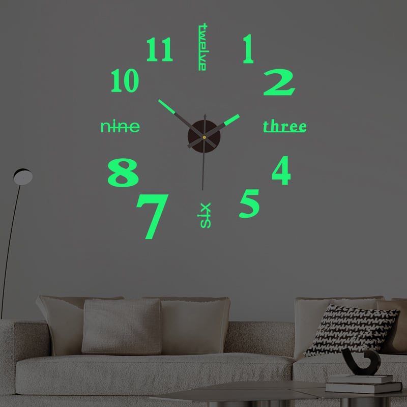 🔥Last Day Promotion 50% OFF⏰ 3D Wall Decal Decorative Clock
