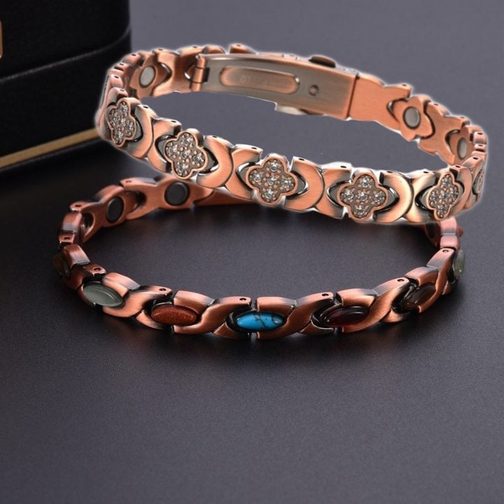 🌟 Fresh Week Fresh Deals 60% OFF-🍀Clover Copper Magnet Bracelet【Buy 2 Free Shipping】