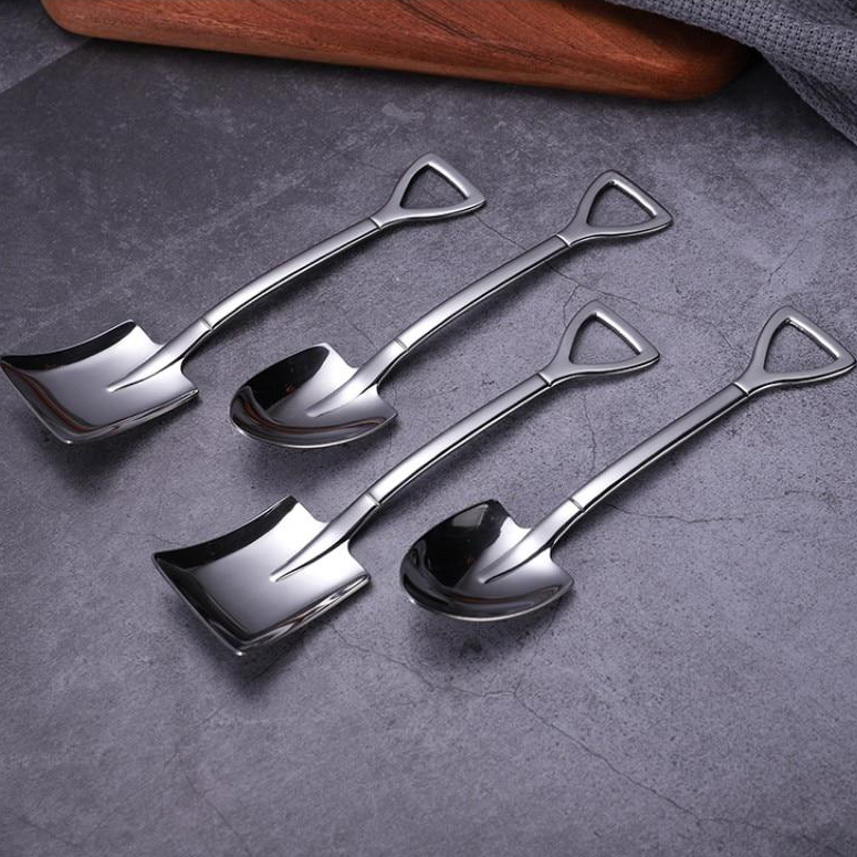 (🔥Hot Summer Sale - 50% OFF)Stainless Steel Shovel Spoon (1 SET / 2 PCS)