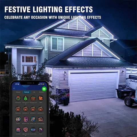 💥Black Friday Big Sale💥-Smart Rainbow LED Permanent Outdoor Light