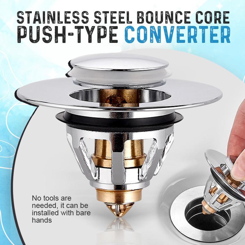 (🔥Last Day Promotion- SAVE 48% OFF)Stainless Steel Bounce Core Push - Buy 2 Get 1 Free