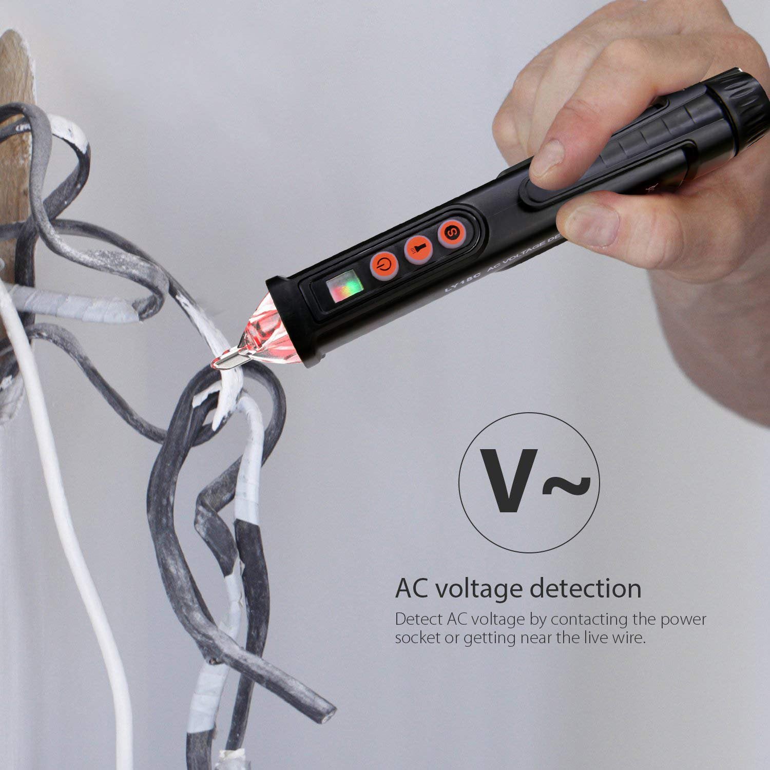 Hot Sale-AC/DC Voltage Test Pencil, 12V/48V-1000V Voltage Sensitivity Electric Compact Pen