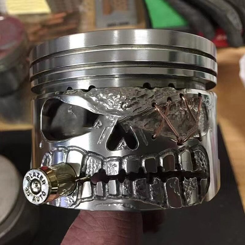 💥Handmade Piston Skull Face Sculpture - Buy 2 Get Free Shipping