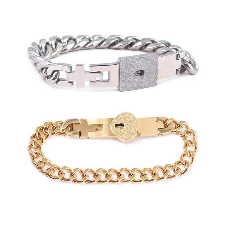 💖Valentine's Day Sale - 50%🎁Lock & Key Bracelet for Boyfriend, Girlfriend, Lover