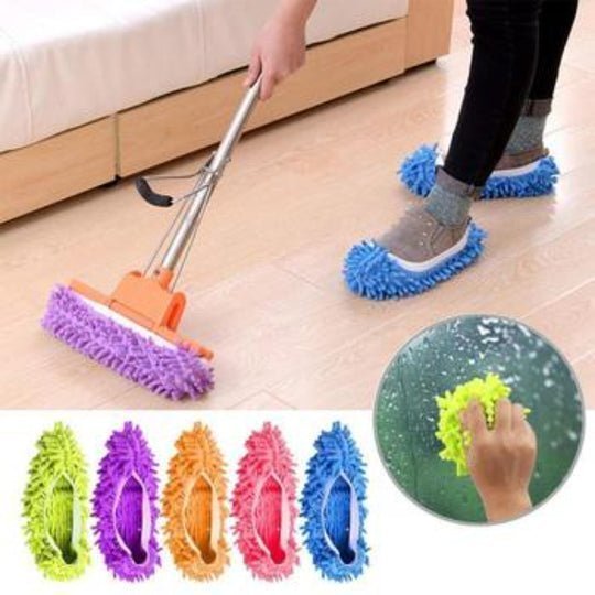 🥳🥳🥳SUMMER Hot Sale 48% OFF-FunClean Mop Slippers (2 Pieces/Set)