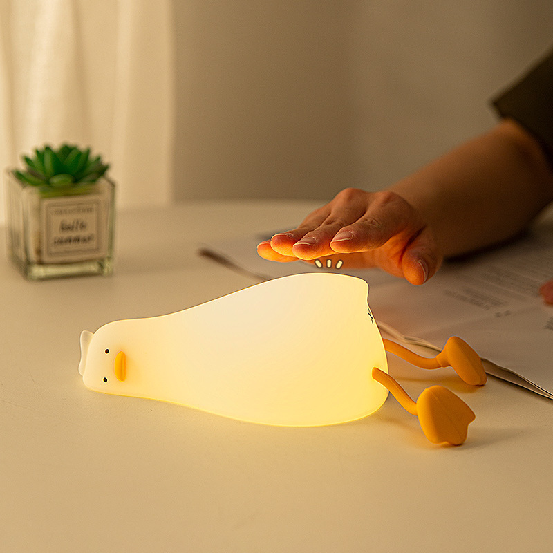 🔥Last Day Promotion 50% OFF -🎁-Squishy LED Duck Lamp🐤🐤 Touch-Activated