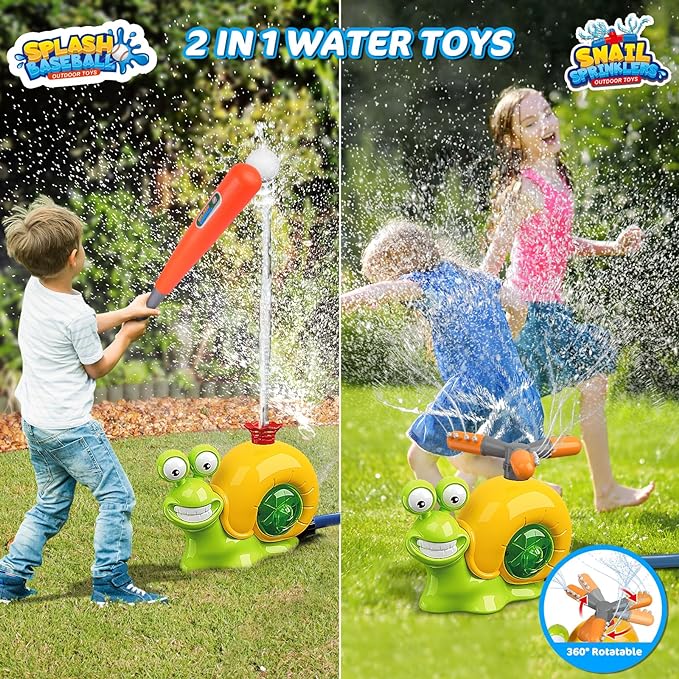 💥LAST DAY SALE 50% OFF💥Water Sprinkler Baseball Toy