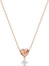 SWAROVSKI Lifelong Heart Necklace, Earrings, and Bracelet Crystal Jewelry Collection, Rose Gold & Rhodium Tone Finish