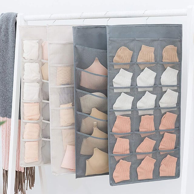 (🔥LAST DAY PROMOTION - SAVE 49% OFF)Dual Sided Wall Shelf Wardrobe Storage Bags-Buy 2 Get 1 Free